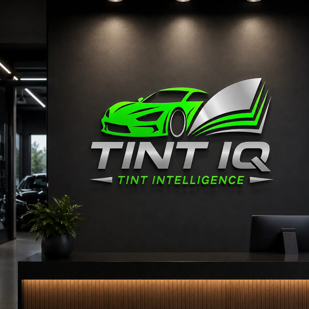 Logo design for Tint IQ, an automotive window tint brand, by BizzOne Digital